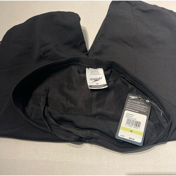 Speedo Men's Solid Endurance Jammer Black Size 30 New With Tags - Picture 5 of 5